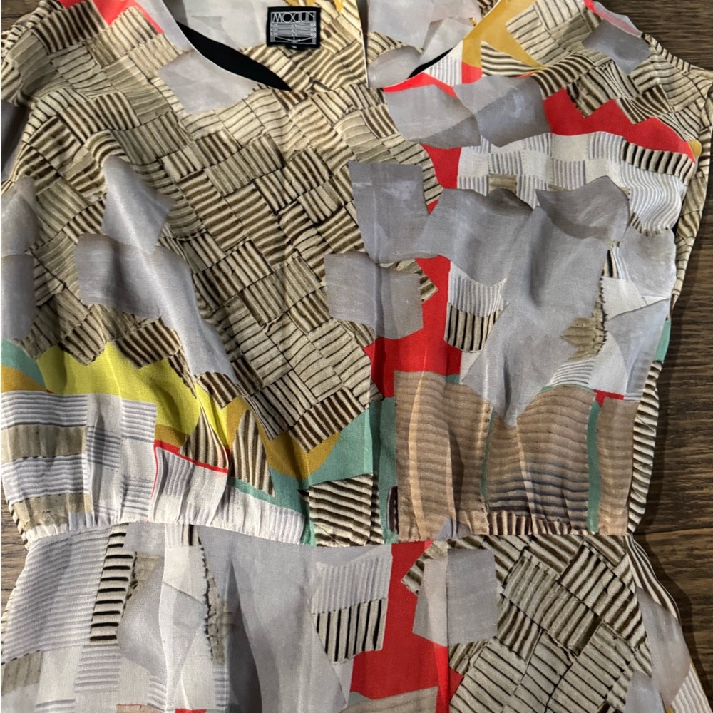 Colorful Geometric Pattern Dress - Picture 5 of 7